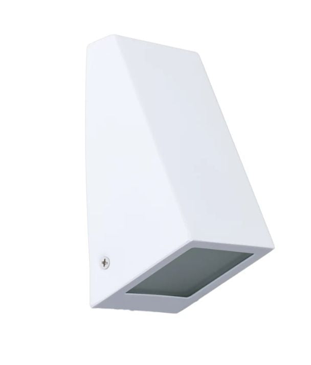 WEDGE: Exterior Wall Wedge Surface Mounted Lights IP44 - White