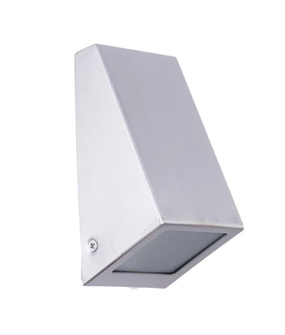 WEDGE: Exterior Wall Wedge Surface Mounted Lights IP44 - Stainless Steel 316