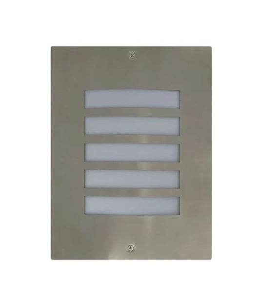 NED: Exterior Grilled Surface Mounted Wall Lights IP54 - 316 Stainless Steel