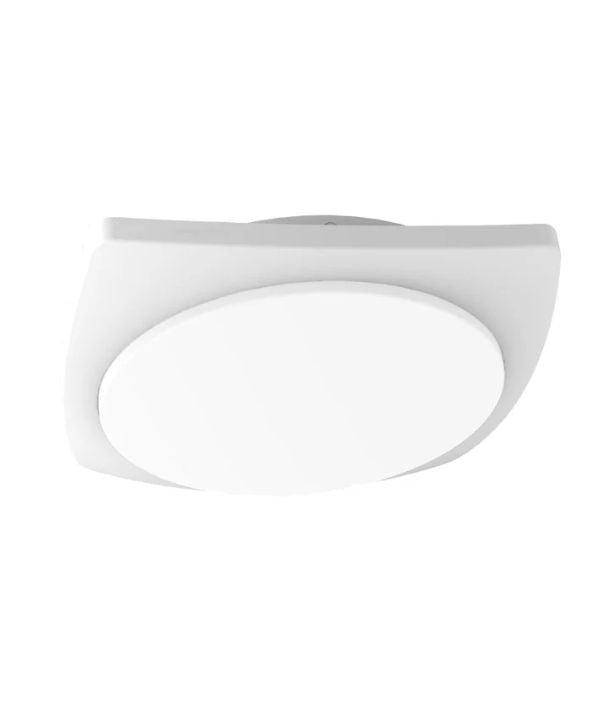 ULAN: Exterior LED Square Wall Ceiling Lights IP65 - White