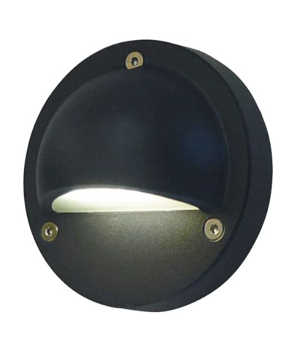 STE: LED Exterior Surface Mounted Eyelid Step / Wall Lights IP44 - 12V