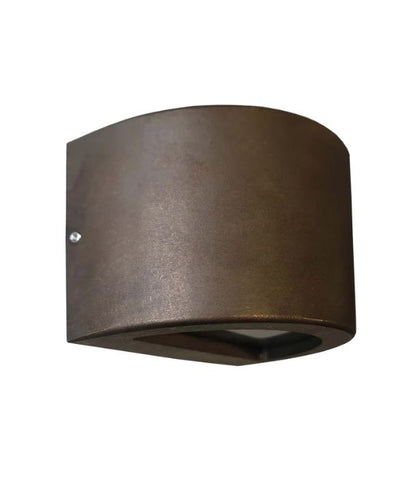 STE: Exterior 12V Bronze Curved Surface Mounted Step / Wall Lights IP65 - Curved
