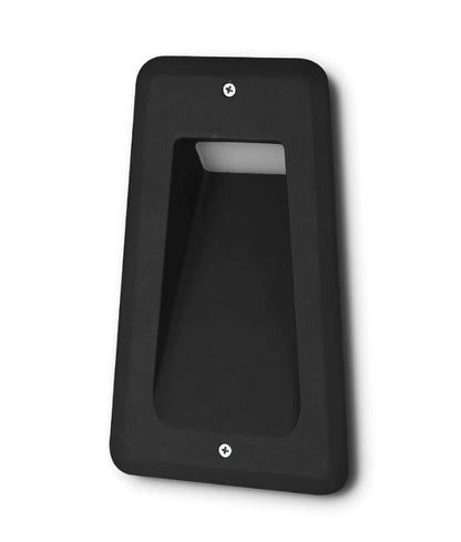 STE: LED Exterior Recessed Rectangular Step / Wall Lights IP54 - Matte Black