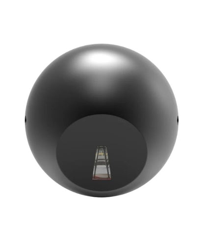 STE: LED Exterior Surface Mounted Round Step / Wall Lights IP65 - Dark Grey