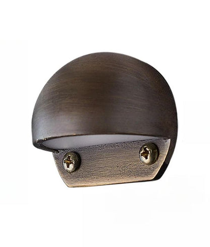 STE: Exterior LED 12V Bronze/ Brass Eyelid Step / Wall Lights IP65 - Aged Brass