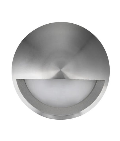 STE: Exterior LED Surface Mounted Eyelid Step Lights IP65 - Titanium 220V AC
