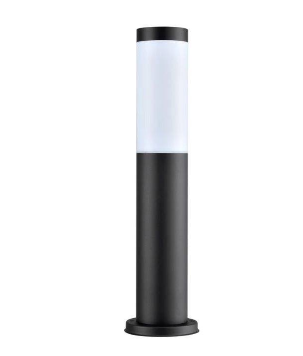 TORRE: E27 Surface Mounted Black Bollard Lights IP44 - 450mm