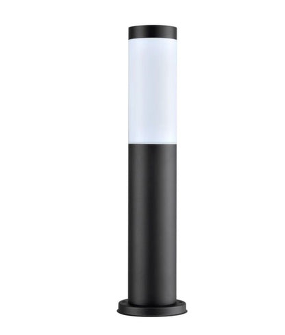TORRE: E27 Surface Mounted Black Bollard Lights IP44 - 450mm