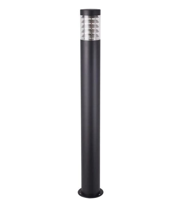 ELANORA: E27 Surface Mounted Black Bollard Lights IP44 - 1000mm