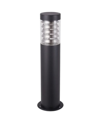 ELANORA: E27 Surface Mounted Black Bollard Lights IP44 - 500mm
