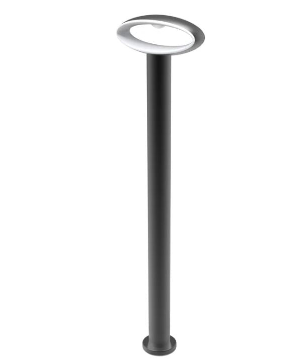 Horus LED Surface Mounted Open Oval Bollard Lights IP54 - 800mm