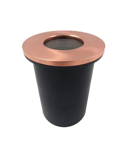 MR16 Inground Up Lights IP67 (Round Small Faceplate) - Polished Copper