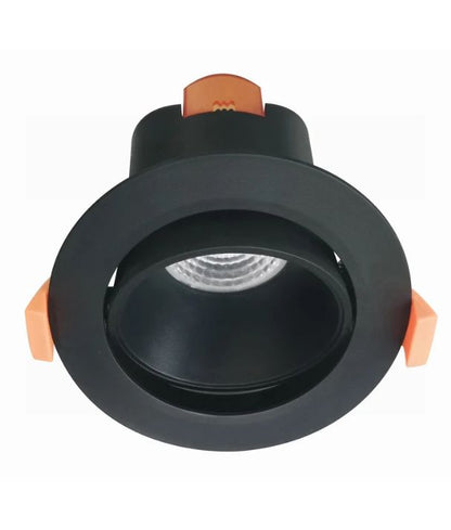 COMET: LED Tri-CCT Dimmable Gimbal Low Glare Recessed Downlights IP20 - Black