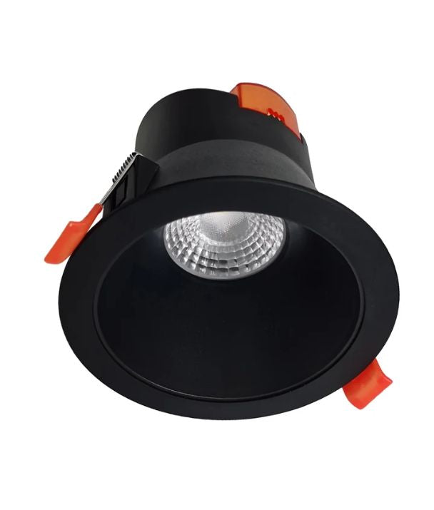 COMET: LED Tri-CCT Dimmable Low Glare Recessed Downlights IP20 (IP54 front face) - Black