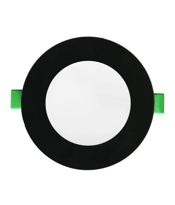 NOVADLUX01A: LED Dimmable Tri-CCT with Changeable Recessed Downlight + Faceplate (Matte Black)