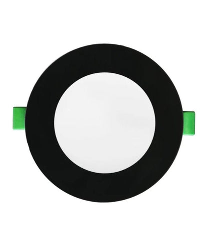 NOVADLUX01A: LED Dimmable Tri-CCT with Changeable Recessed Downlight + Faceplate (Matte Black)