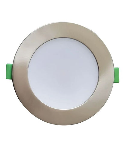 NOVADLUX01A: LED Dimmable Tri-CCT with Changeable Recessed Downlight + Faceplate (Satin Chrome)