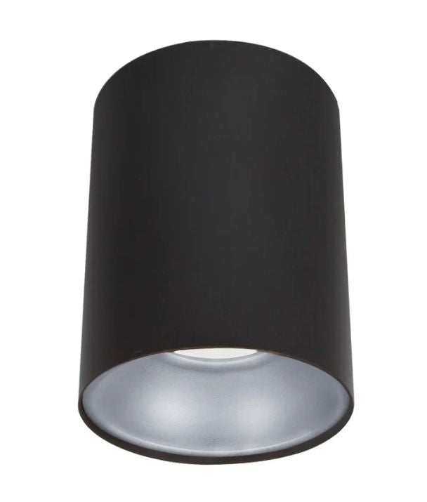 SURFACE: GU10 Round Surface Mounted Ceiling Downlight - Matte Black