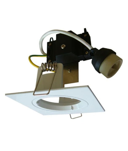 GU10 Fixed Square Downlight Fittings (Cut out: 70mm) w/Lamp holder