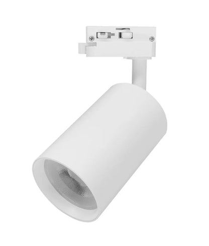 3 Wire 1 Circuit LED Tri-CCT Dimmable Adjustable Track Head - White