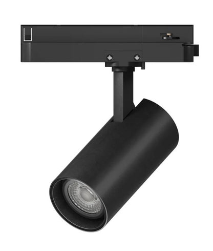 3 Wire 1 Circuit LED Tri-CCT Dimmable Track Head Fitting - Black