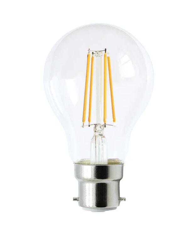 GLS LED Filament Dimmable Globes Clear Diffuser (8W)`- Option: B22 2700K