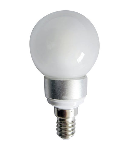 Fancy Round LED Globes Frosted Diffuser (4W) - Options: E14 5000K