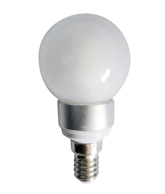 Fancy Round LED Globes Frosted Diffuser (4W) - Options: E14 3000K