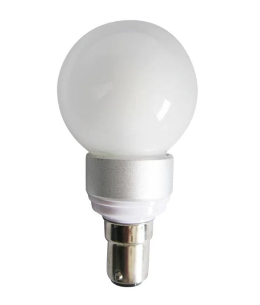 Fancy Round LED Globes Frosted Diffuser (4W) - Options: B15 3000K