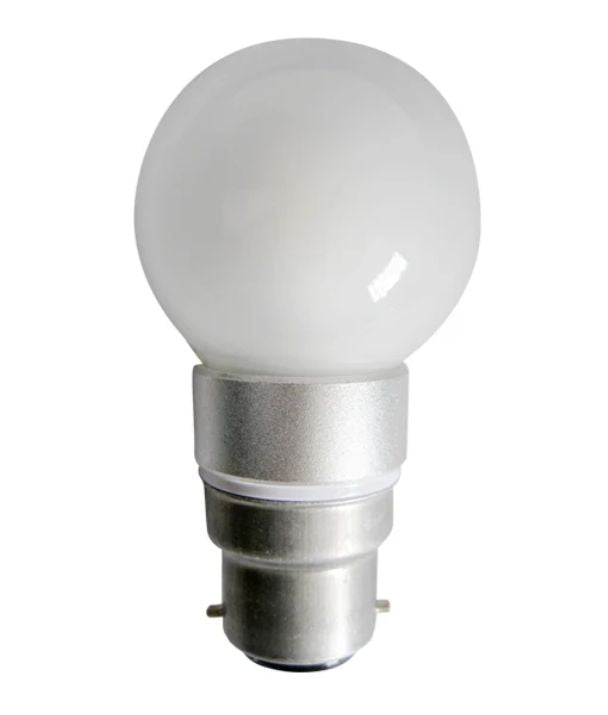 Fancy Round LED Globes Frosted Diffuser (4W) - Options: B22 5000K