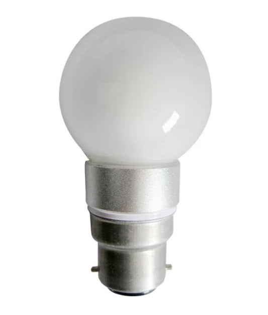 Fancy Round LED Globes Frosted Diffuser (4W) - Options: B22 3000K