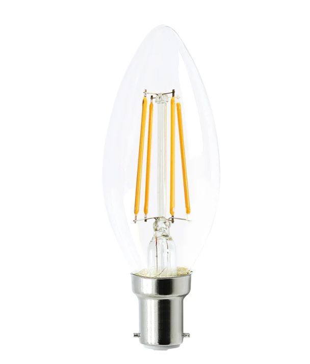 Candle LED Filament Dimmable Globes Clear Diffuser (4W) - Options:  B15 2700K