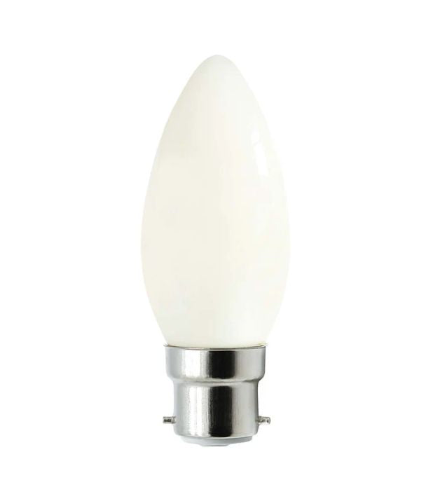 Candle LED Filament Dimmable Globes Frosted Diffuser - Options: B22 6000K