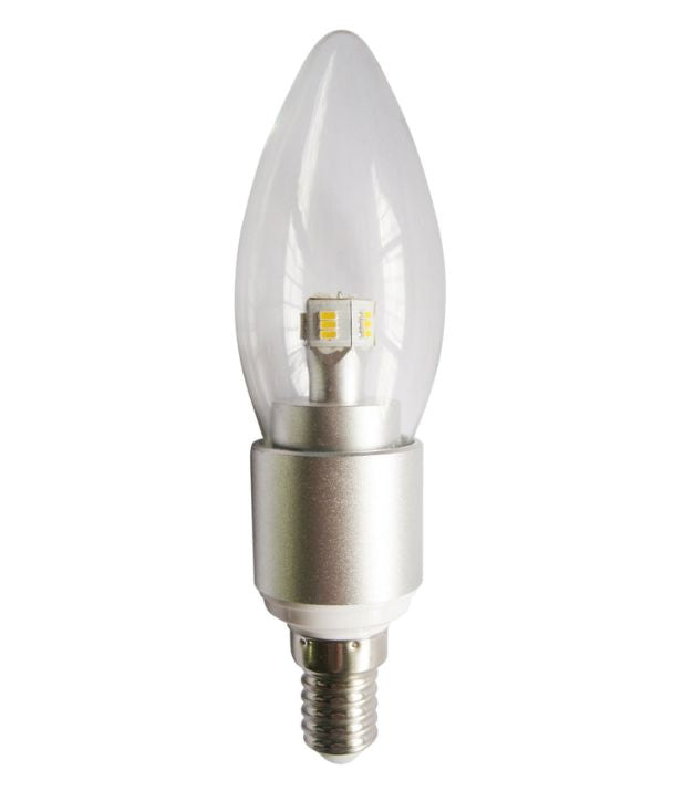 Candle LED Dimmable Globes Clear Diffuser (4W) - Options:  B15 5000K