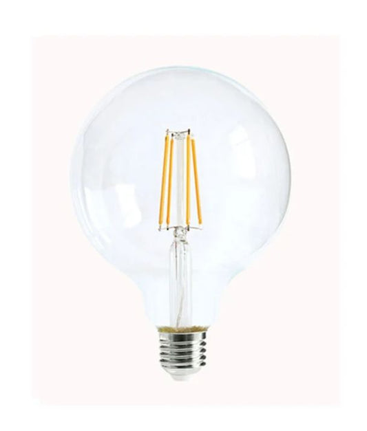 G95 LED Filament Dimmable Globes Clear Diffuser (6W) - Options: E27 6000K