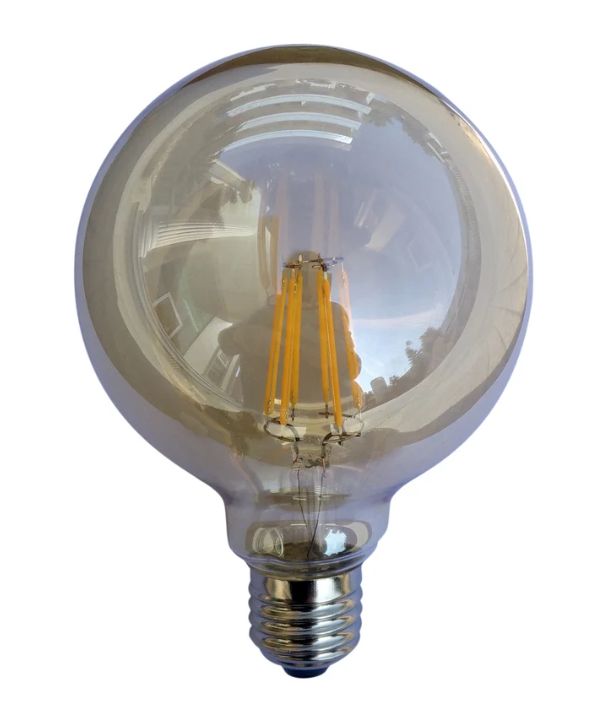 G125 LED Filament Globes (6W) - Sockets: ES/E27