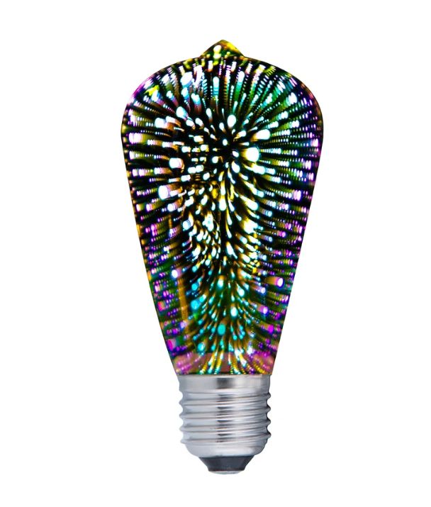 SPECTRA: ST57 LED Firework Effect Decorative Globes (4W) - Options: ES Pear 4W