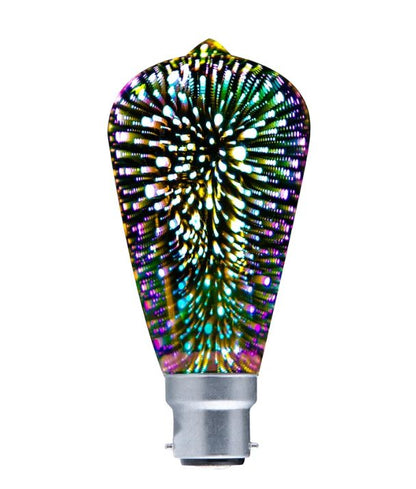 SPECTRA: ST57 LED Firework Effect Decorative Globes (4W) - Options: BC Pear 4W