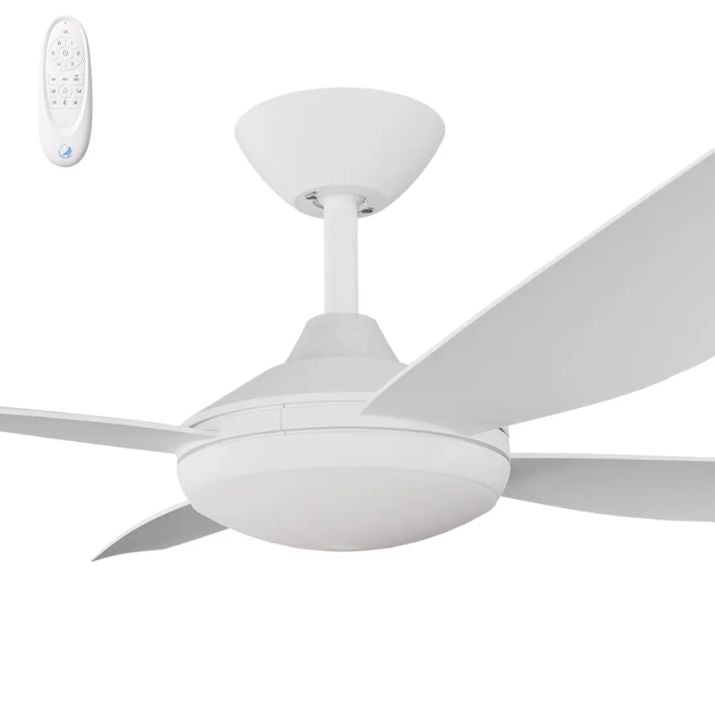 Calibo Vanga 48" DC Smart Ceiling Fan with LED Light and Remote Control - White