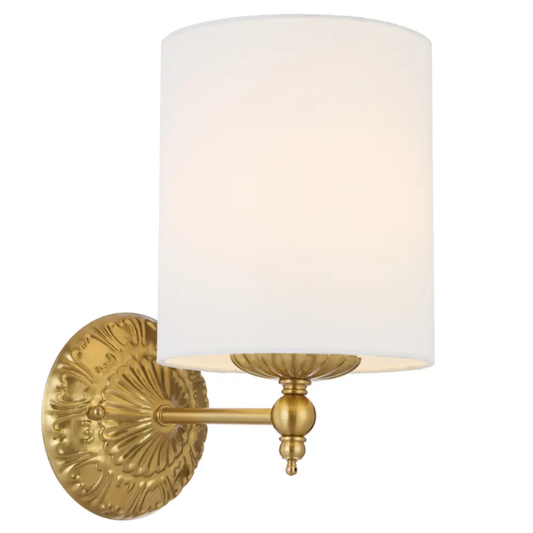 ARGOS Wall Light - Antique Gold/Ivory