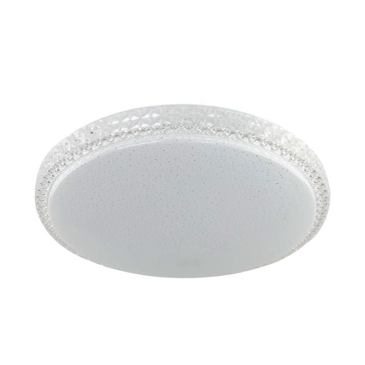 TEREZA 40CM 30W LED Oyster Step Dimmable Ceiling Light - White