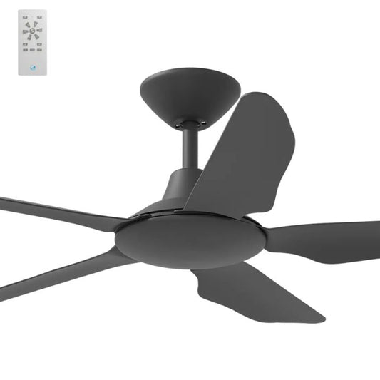 Calibo Storm 42" (1070mm) 5 Blade Indoor/Outdoor DC Ceiling Fan & Remote - Black