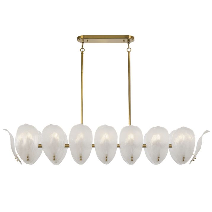 MONTE 16 Rectangular Pendant Light - Brass