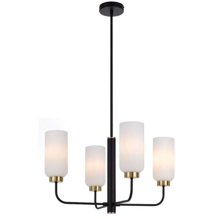 SEBRING 4 Pendant Light - Black/Opal Matt