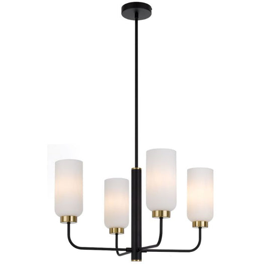 SEBRING 4 Pendant Light - Black/Opal Matt