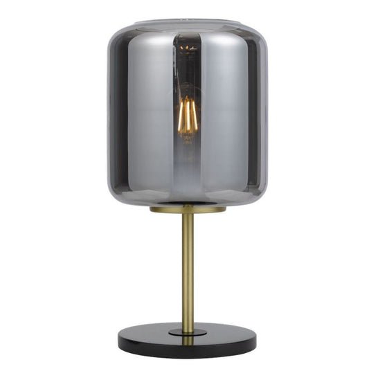 KOROVA Table Lamp - Brass Matt/Smoke