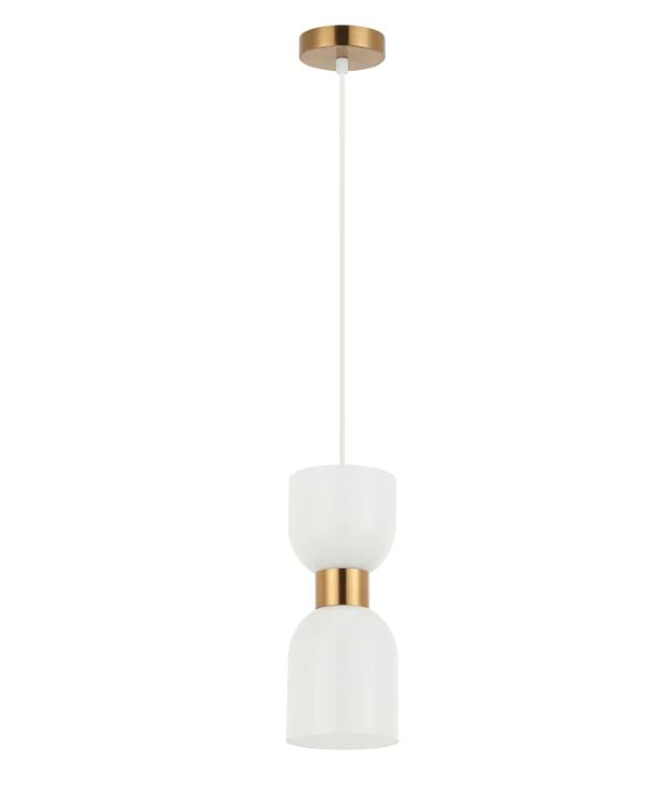 CLESSIDRA: Interior Mirror Finish Opal Glass Ellipse Pendant Lights