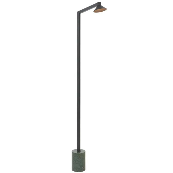 Satrom LED Floor Lamp - Black/Green Matble
