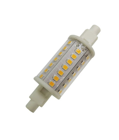 R7 LED Globes - Length: 78mm; Colour Temperature: 3000K
