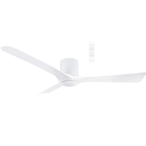 Fresno DC 52″ Matt White Smart Ceiling Fan With WIFI Remote Control + LED light